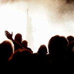 crowd at singing concert