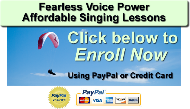 Fearless Voice Power affordable singing lessons enroll now